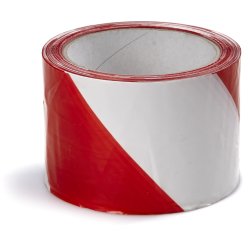 Avspärrningsband Röd/Vit 50mm x 500m