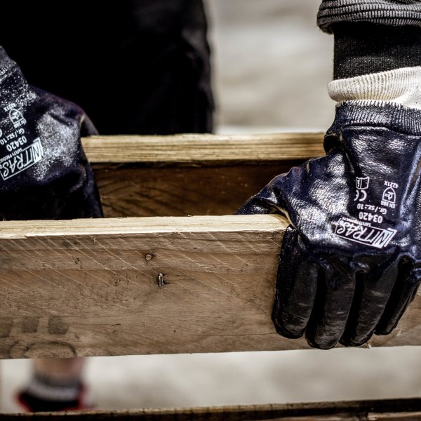 Bomullshandske Nitril