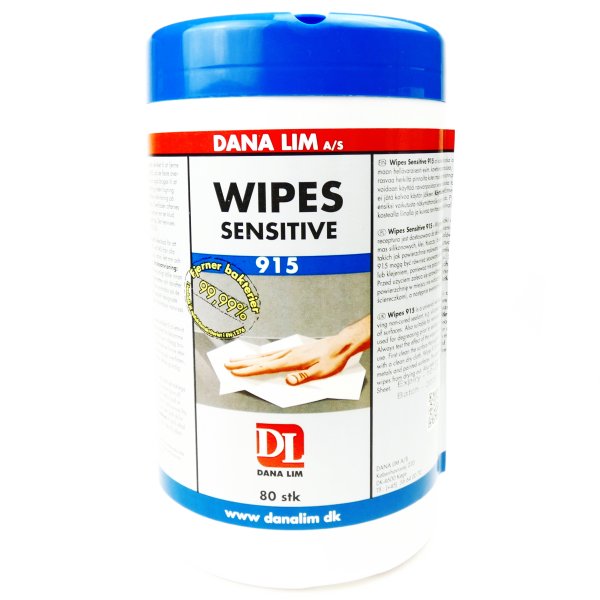 Wipes Sensitive 915 80-pack