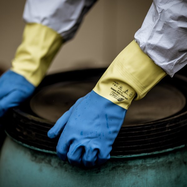 Kloroprenhandske Dual Barrier