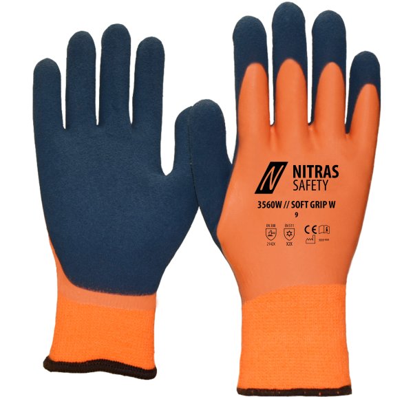 Monteringshandske Soft Grip Winter 3560W