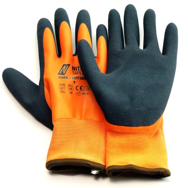 Monteringshandske Soft Grip Winter 3560W
