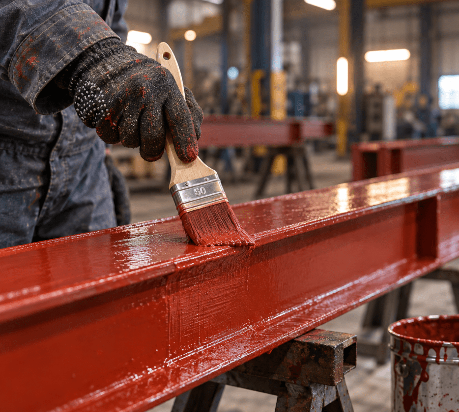 Industripensel för rostskyddsmålning på stål och metall