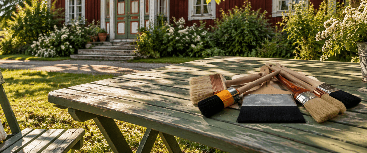 Penslar för linoljefärg och traditionellt måleri